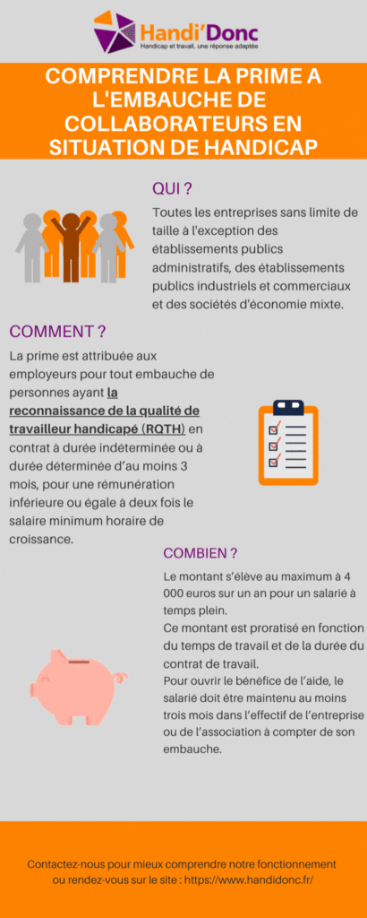 Comprendre la prologation de la prime à lembauche de collaborateurs en situation de handicap - Handi'Donc